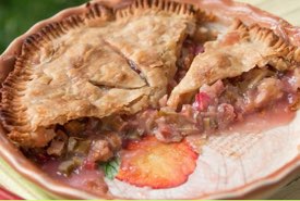 Sliced Rhubarb Pie