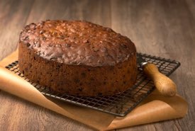 Old Fashioned Scripture Cake on a Cooling Rack