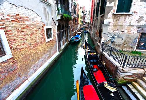 Gondolas in Venice, Italy